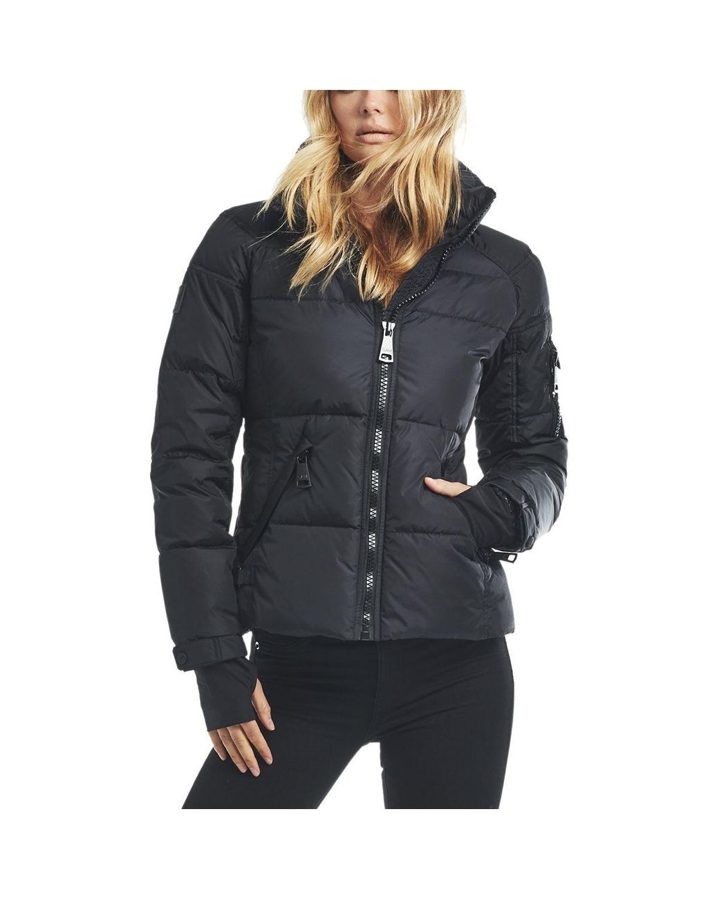 Sam. Synthetic Matte Freestyle Down Jacket in Black - Lyst