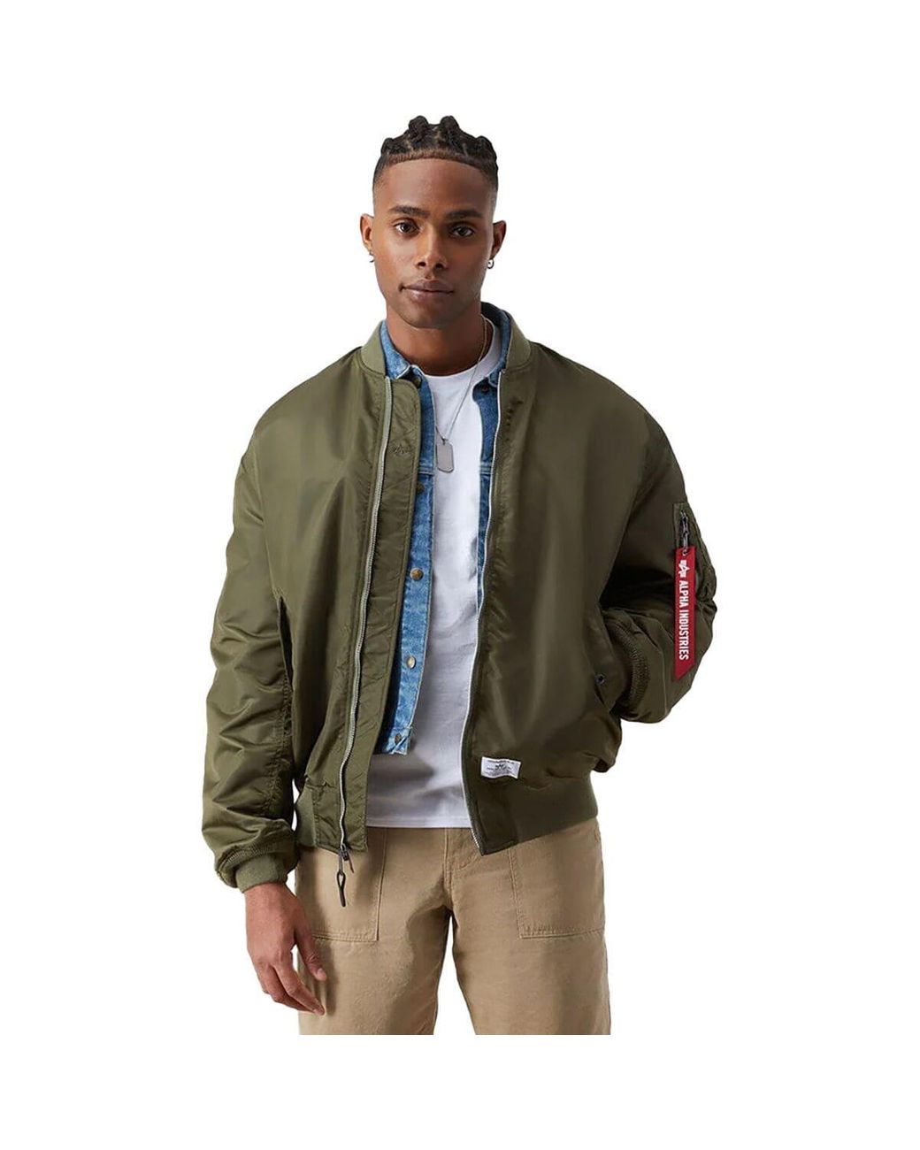 Alpha Industries L-2b Mod Gen Ii Flight Jacket in Green for Men | Lyst