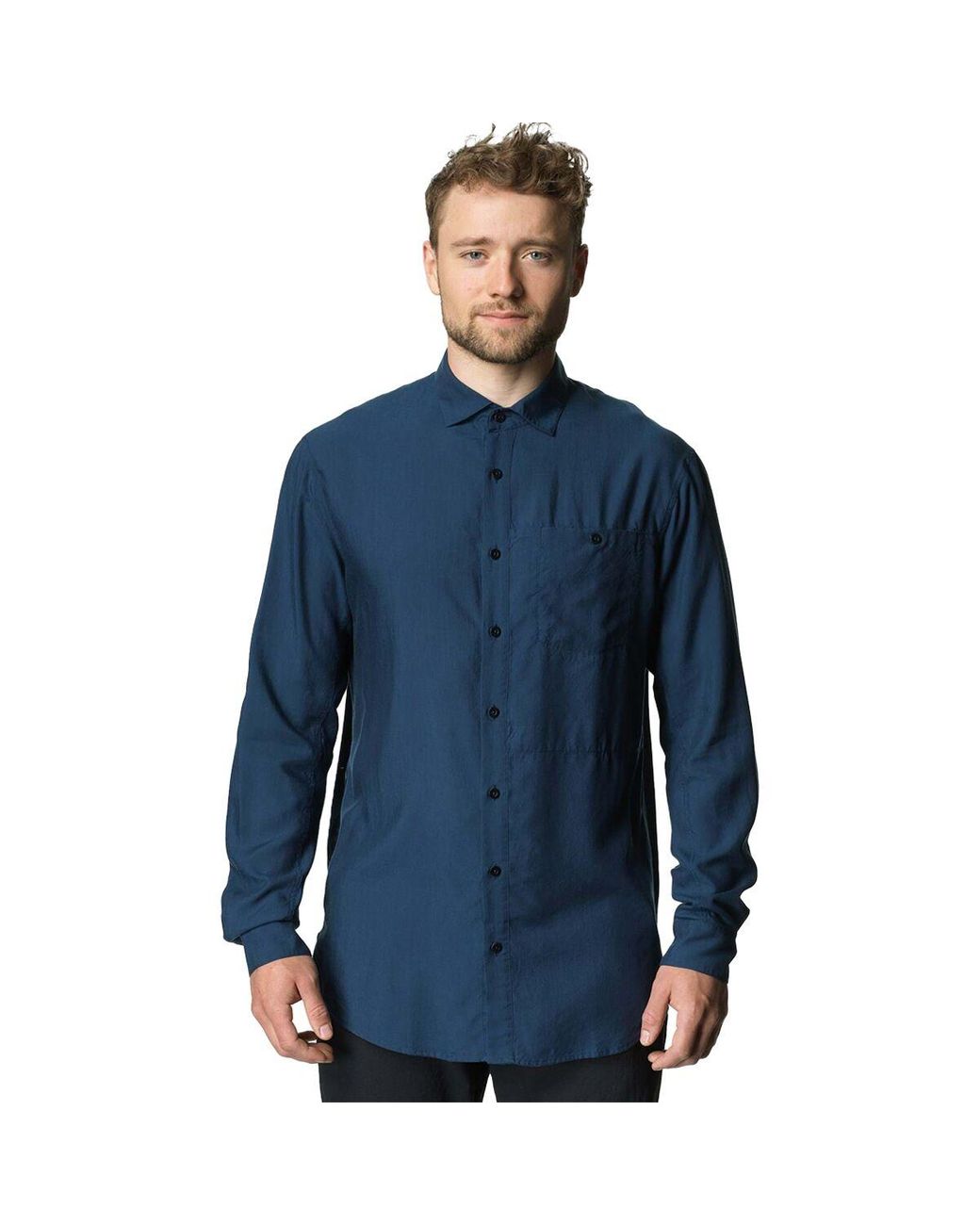 当店限定販売】 Houdini / L - Blue Shirt Longsleeve Tree 登山用品
