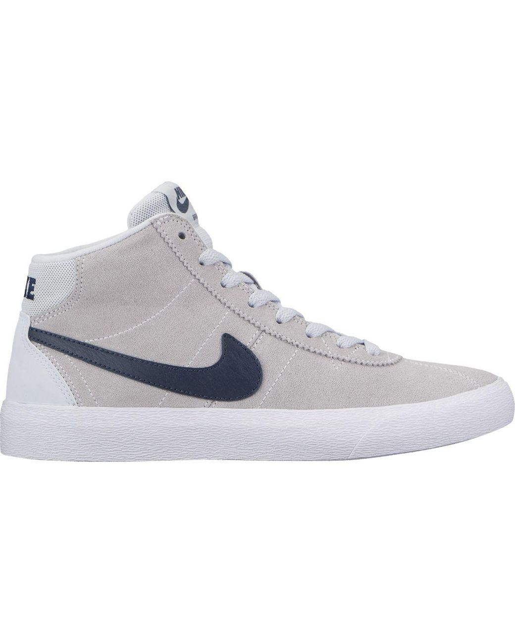 Nike Leather Sb Bruin Hi Shoe in White for Men | Lyst