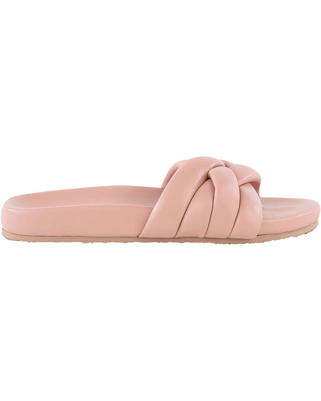Seychelles Leather Lowkey Glow Up Slide Sandal in Blush Leather (Pink) | Lyst