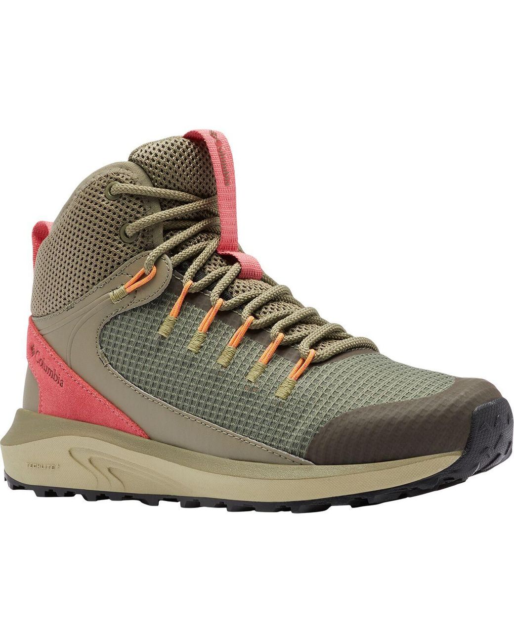 Columbia Lace Trailstorm Mid Waterproof Hiking Boot in Green Lyst