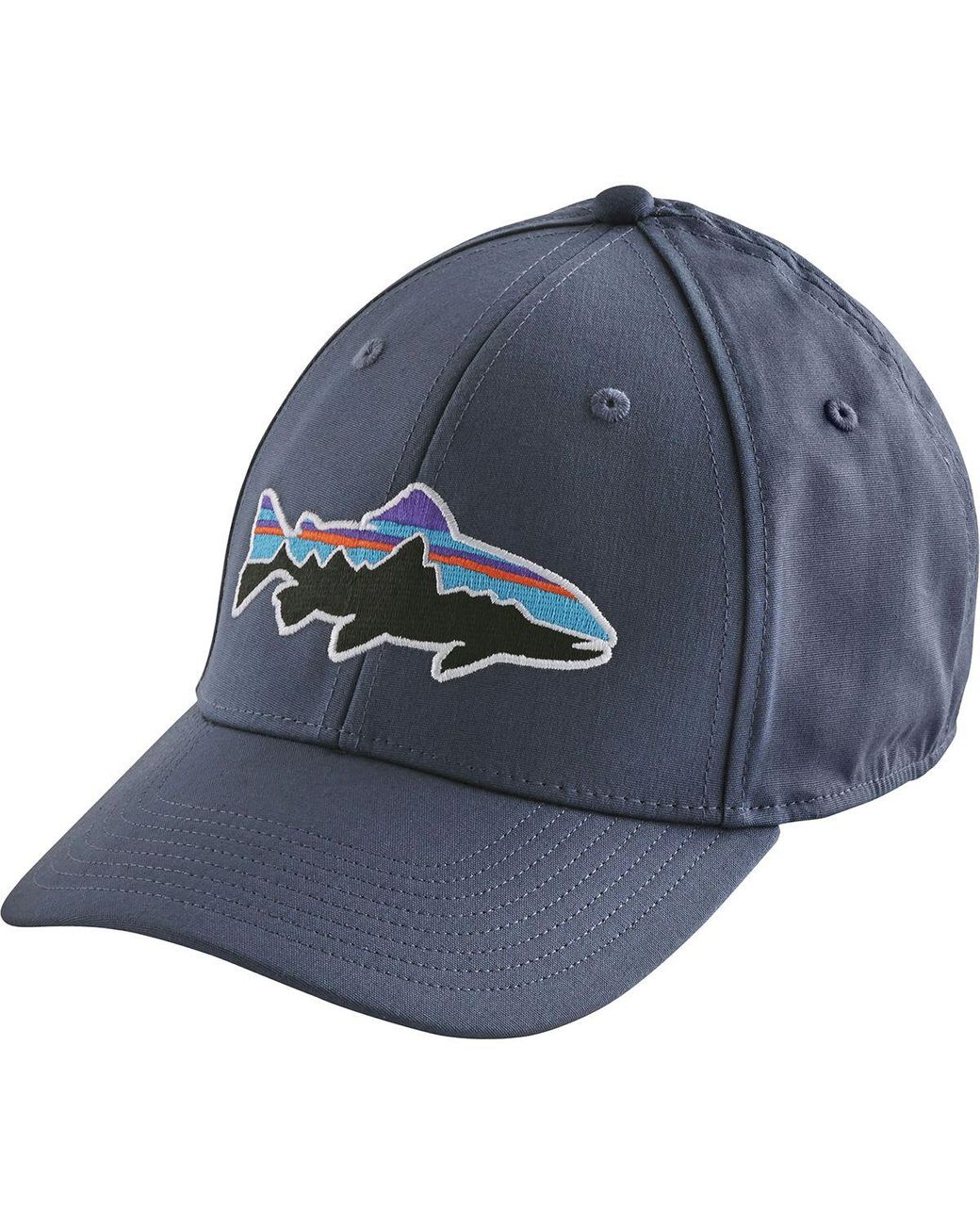 Patagonia Fitz Roy Trout Stretch Fit Hat in Blue for Men | Lyst