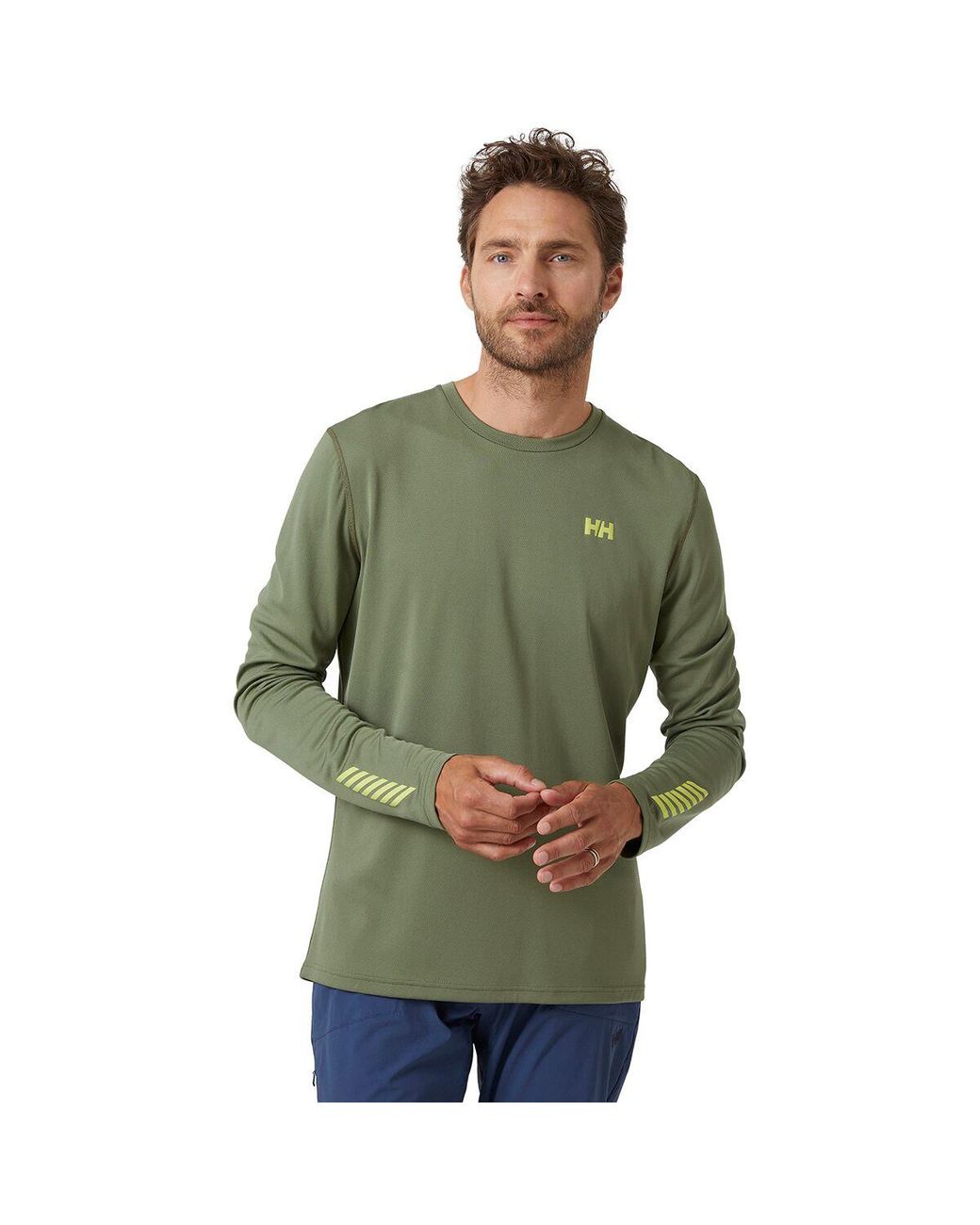 Helly Hansen Synthetic Hh Lifa Active Solen Longsleeve Shirt in Green for Men Lyst