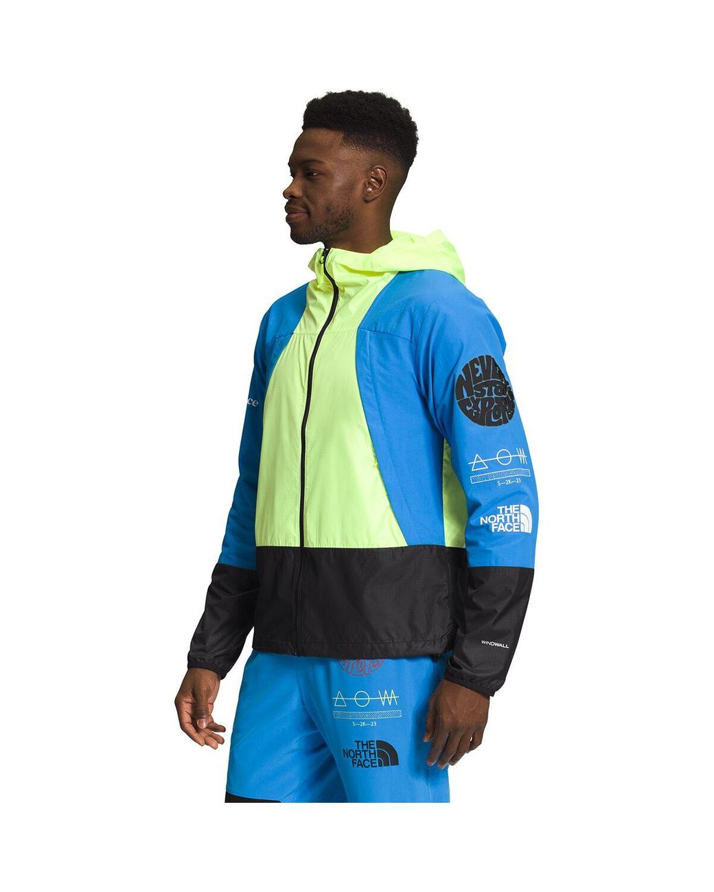 The North Face Trailwear Wind Whistle Jacket in Blue for Men | Lyst