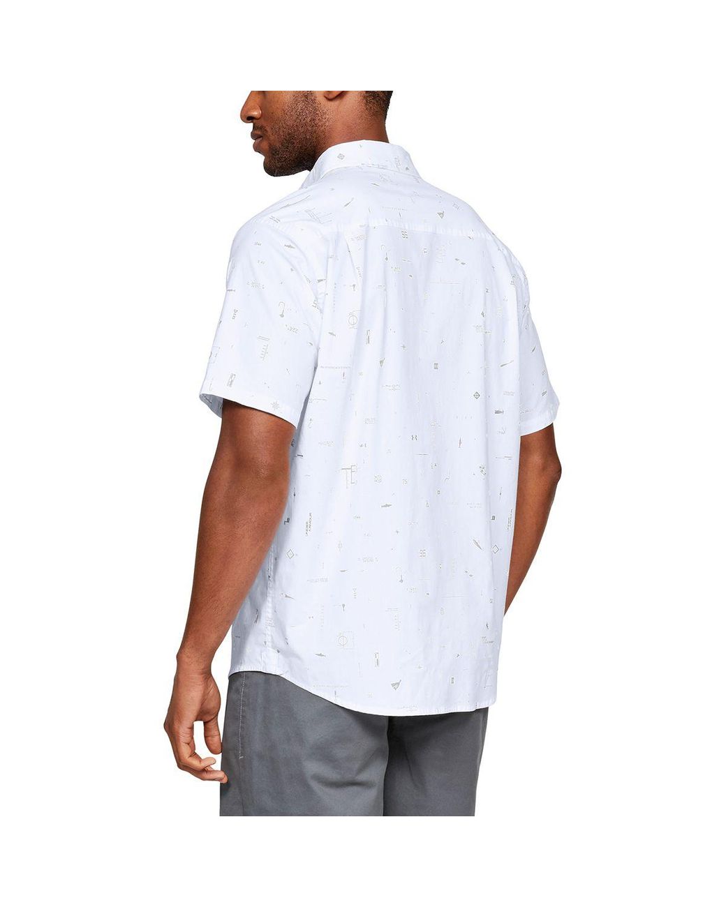 under armour armourvent fitted grey short sleeve shirt