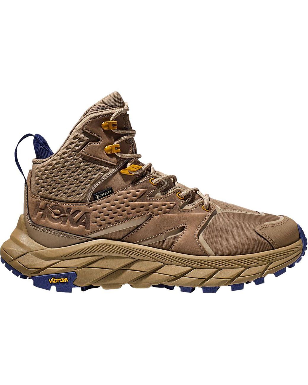 ドイツのショルツ首相 HOKA ONEONE ANACAPA MID GTX ブラウン メンズ
