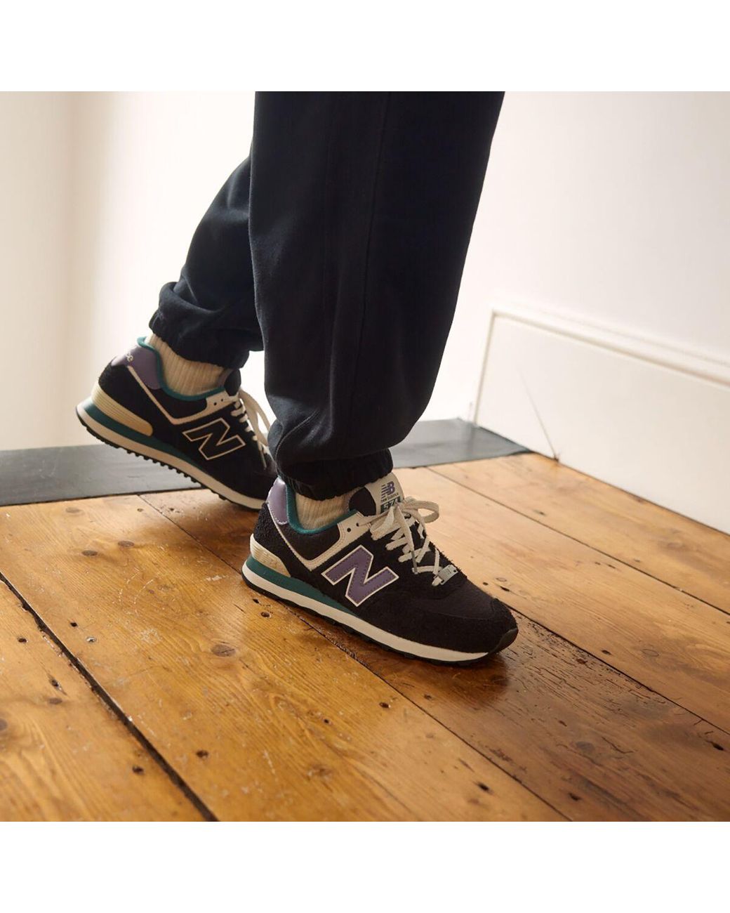 New Balance 574 Neo Sole Shoe in Black for Men | Lyst