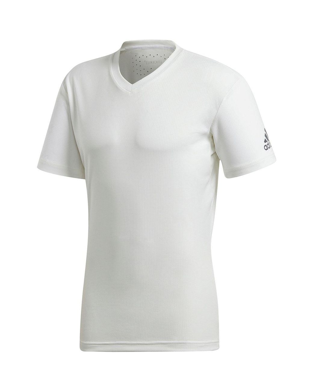 adidas Climachill Vneck Shortsleeve Tshirt in White for Men Lyst