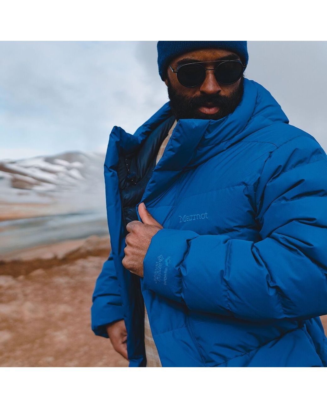 Marmot store blue jacket