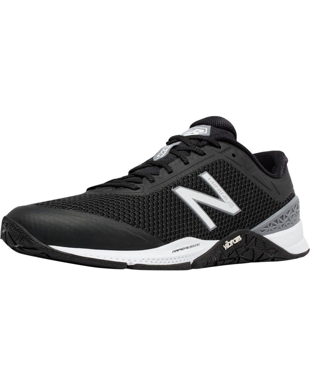 New Balance Rubber 40v1 Minimus Training Shoe in Black/White (Black) for  Men | Lyst