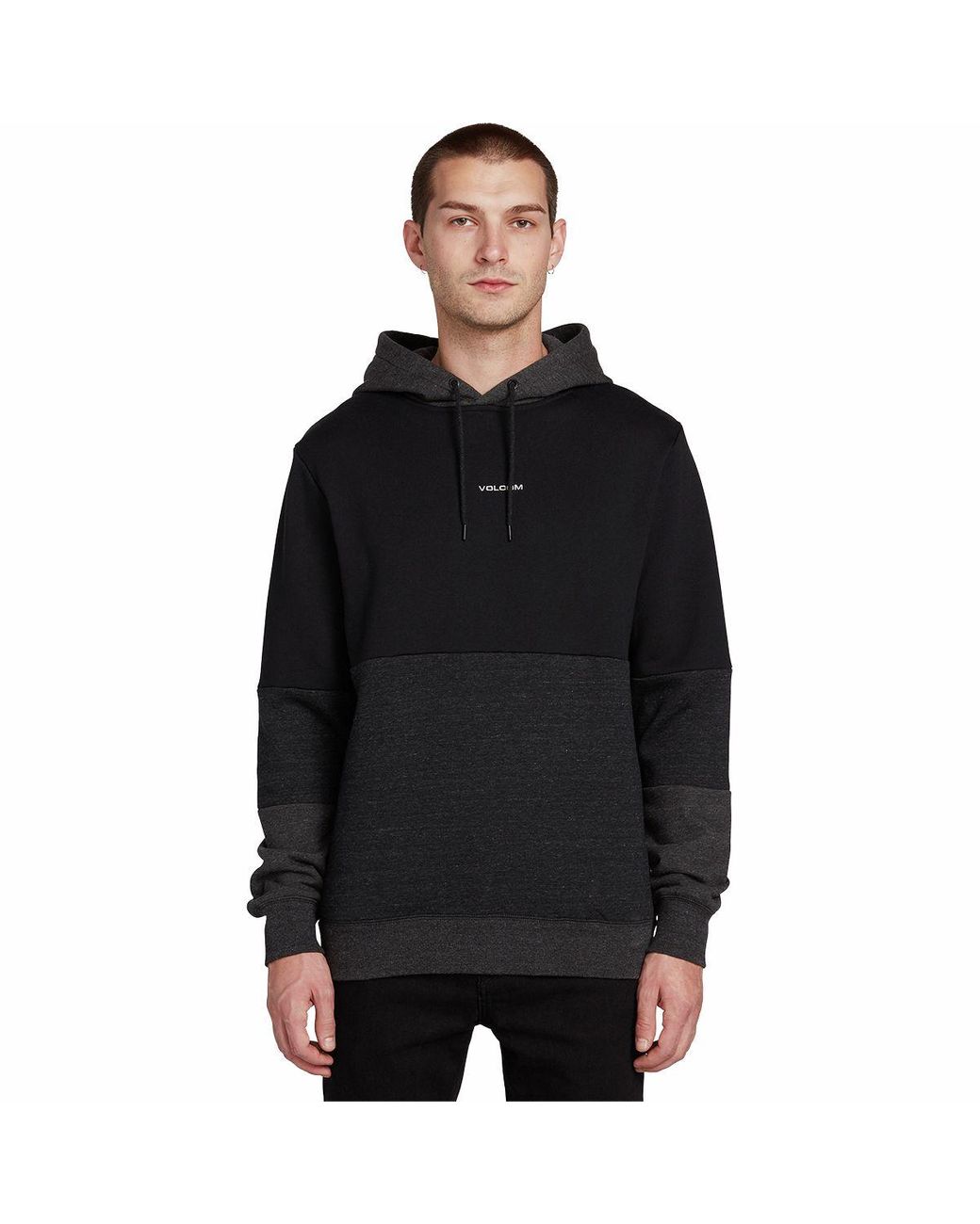 Volcom Cotton Single Stone Division Pullover Hoodie in Black for Men - Lyst