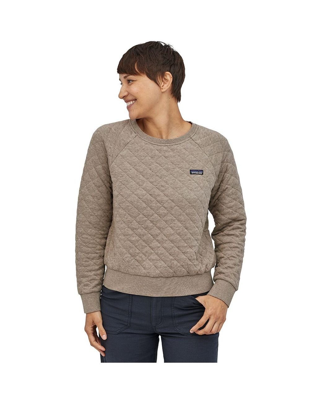 patagonia organic cotton quilt crewneck sweatshirt