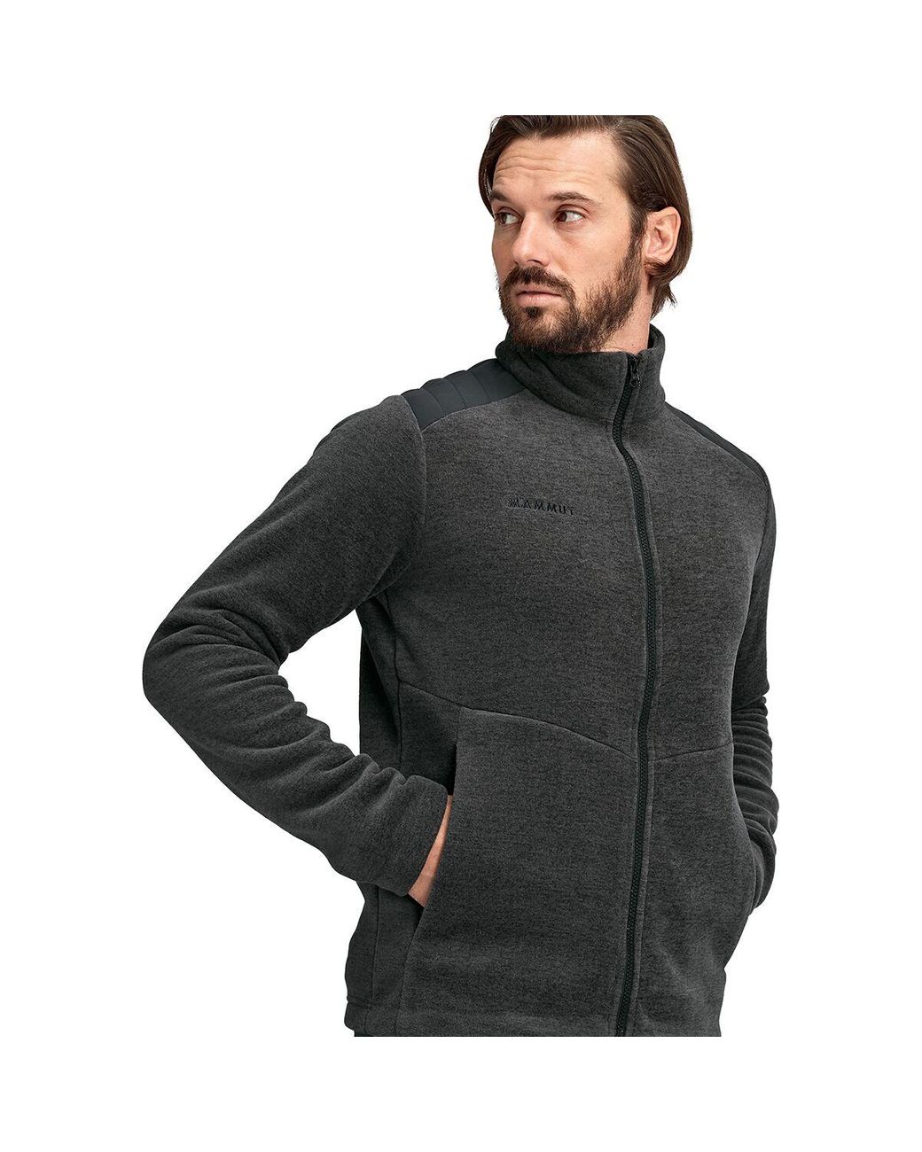 Mammut Fleece Innominata Ml Jacket in Black Melange (Black) for Men | Lyst