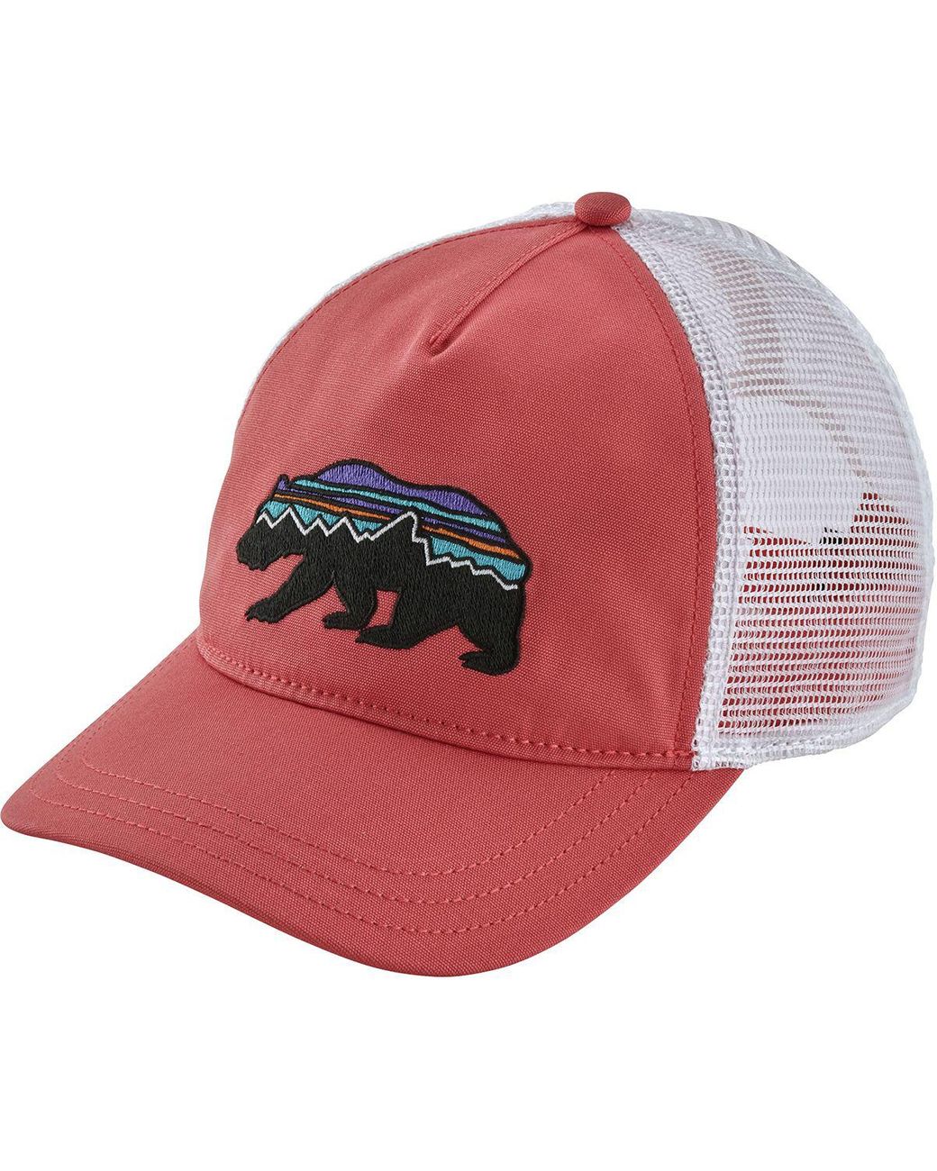 Patagonia Fitz Roy Bear Layback Trucker Hat in Pink Lyst