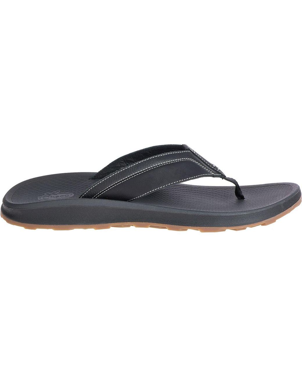 black chaco flip flops
