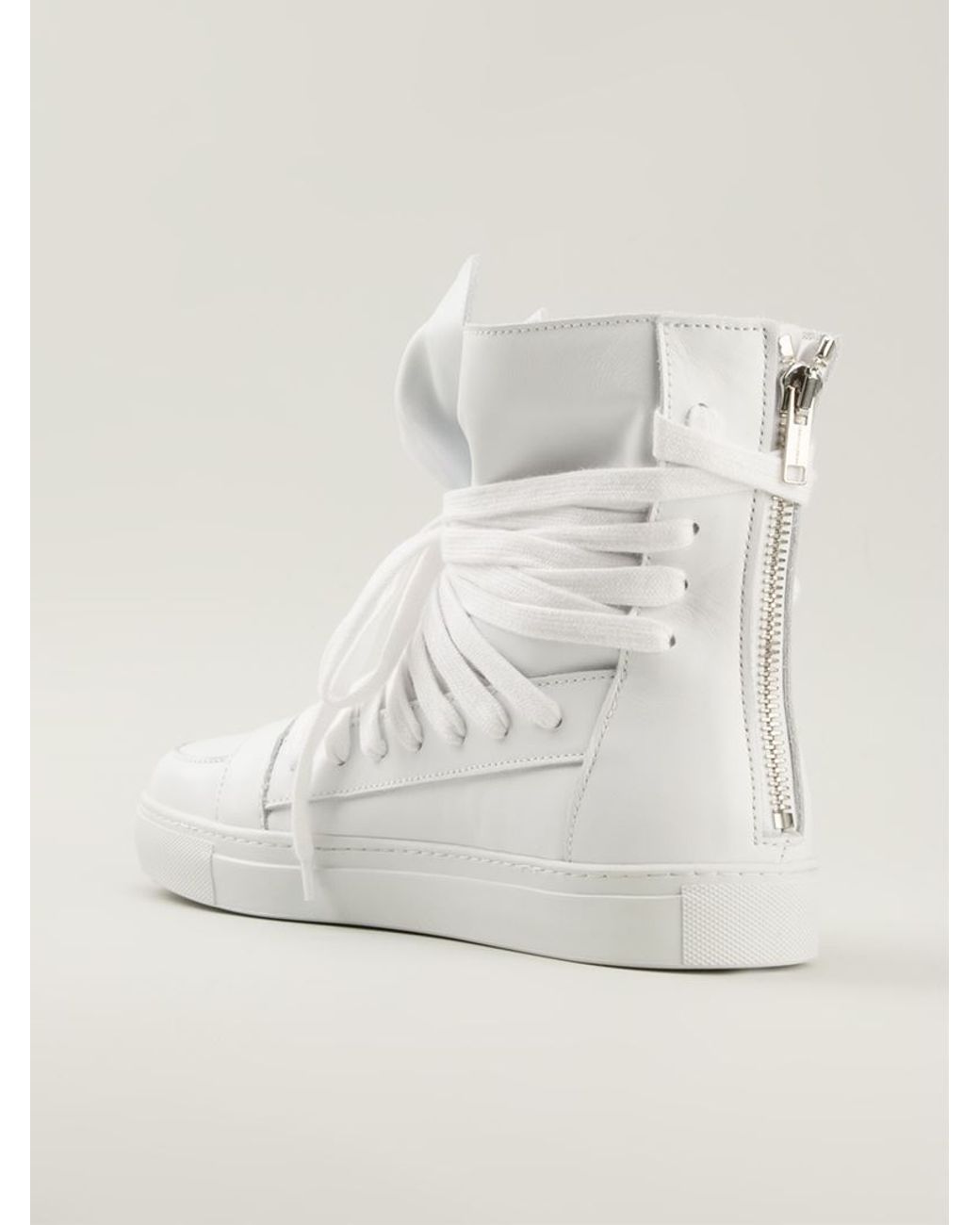 Kris Van Assche Multi-lace Hi-top Sneakers in White for Men | Lyst