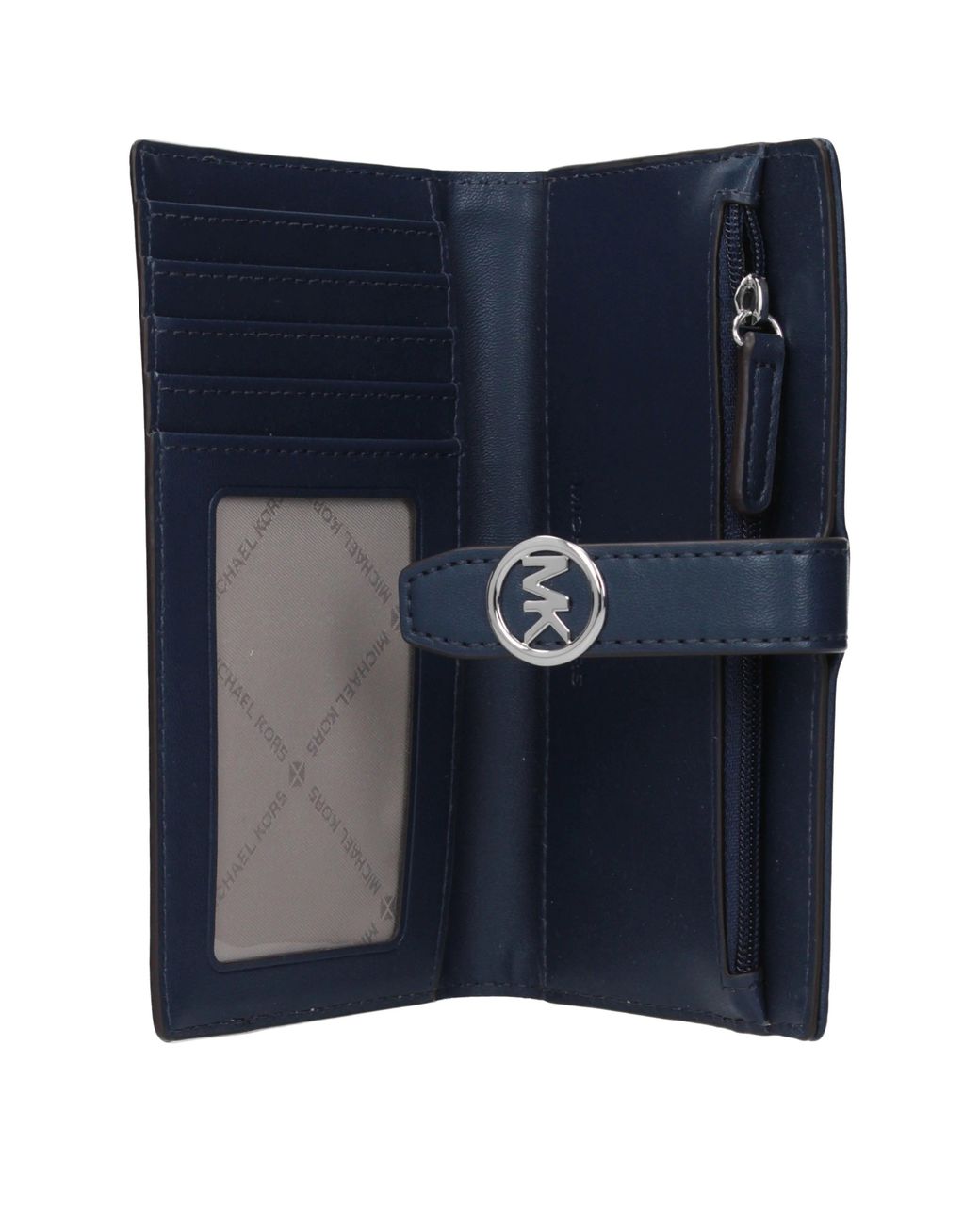 Michael Kors Blue Greenwich Wallet Fabric/Denim