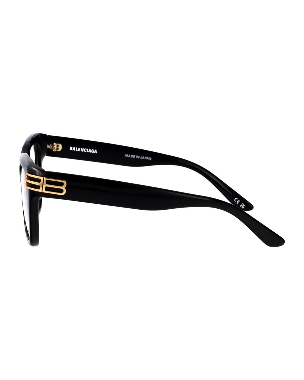 Balenciaga Black Recycled Acetate Glasses
