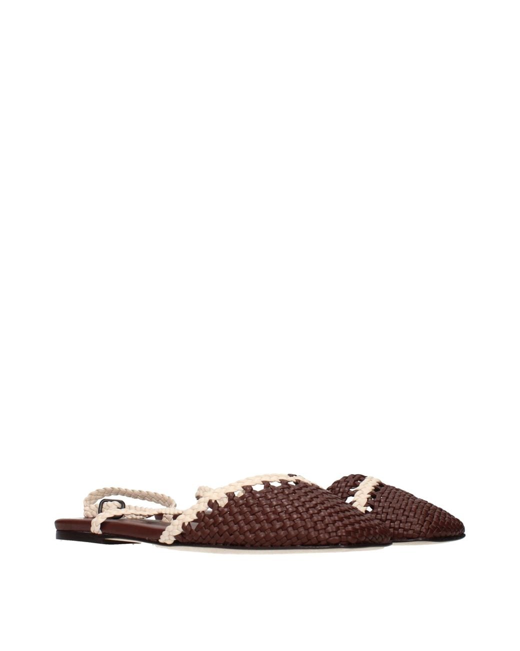 Hereu Brown Rondaia Sandals/Ivory Leather