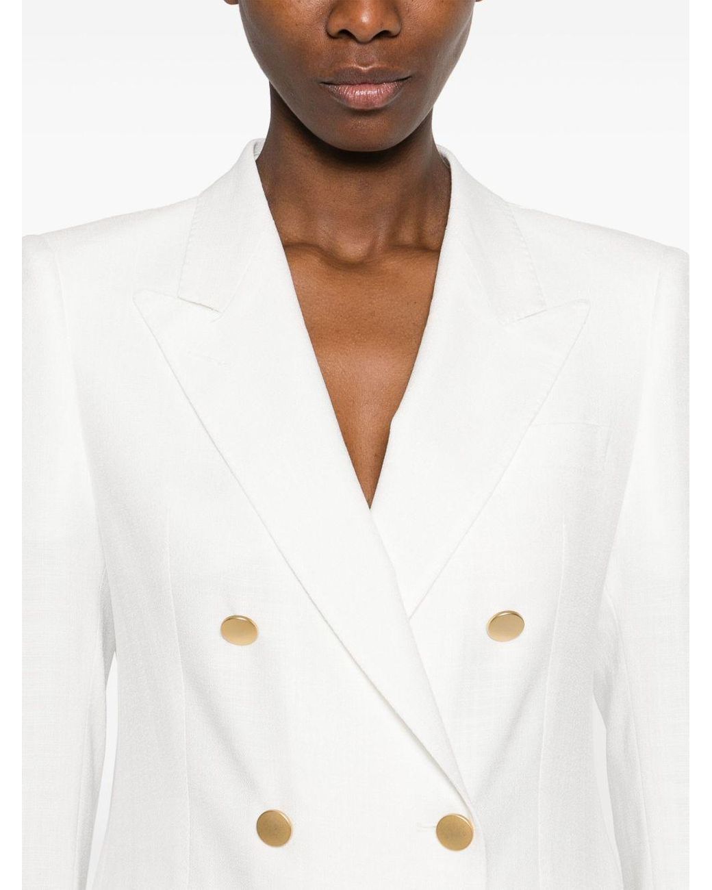Tagliatore Tagliatorore Double Breasted Jacket in het White