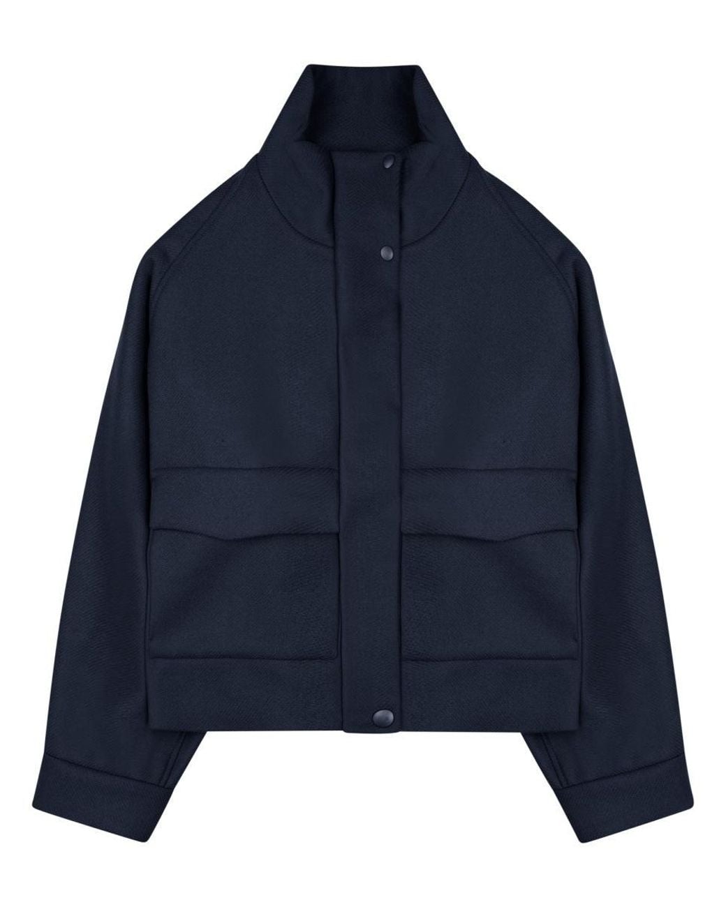 Nine:inthe:morning Blue Quilted Cropped Puffer Jacket
