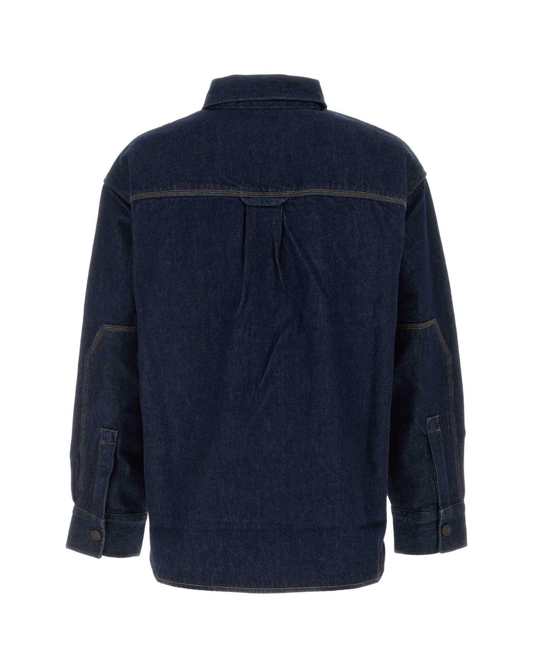 Agolde Blue Corwin Recycled Cotton Denim Shirt for men