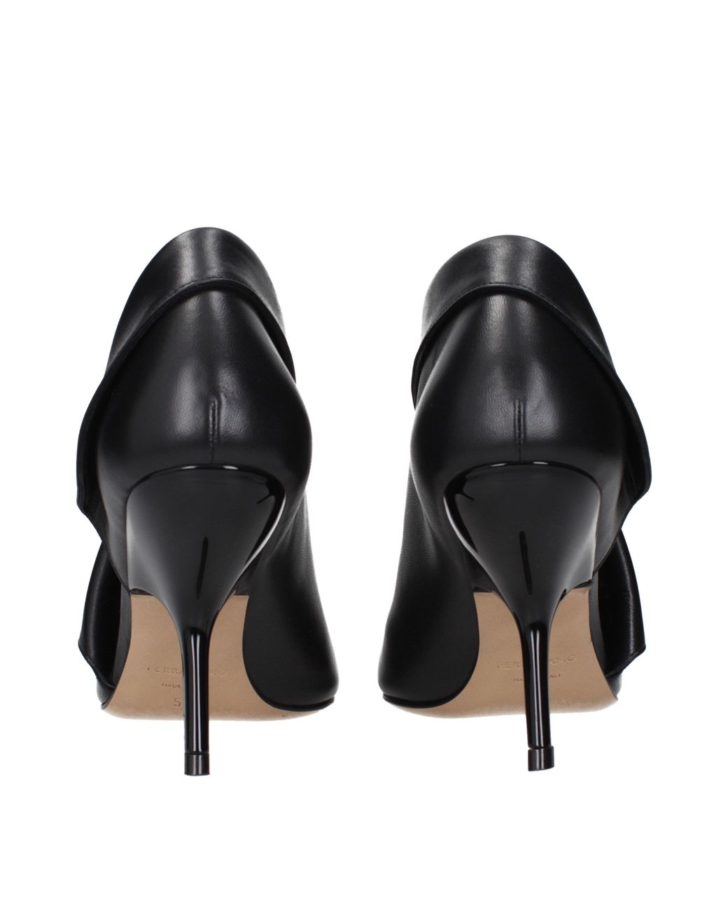 Ferragamo Black Litty Ankle Boots Leather