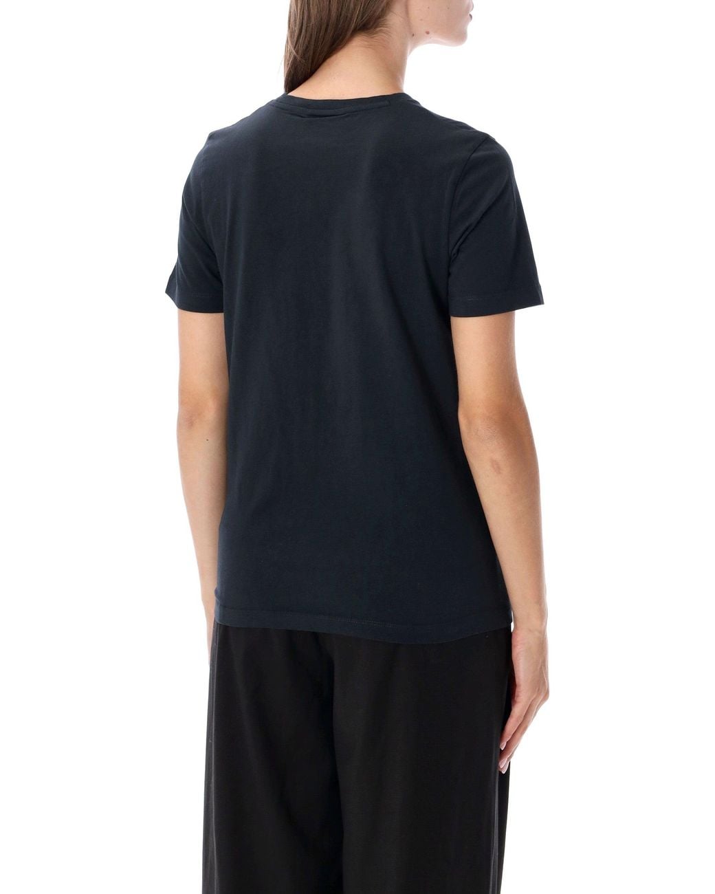Maison Kitsuné Black Maison Kitsuné Maison Kitsuné Double Fox Head Regular T-Shirt