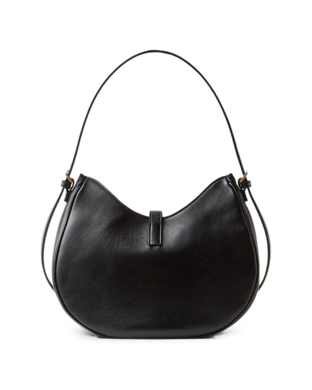 Versace Black Emblème Leather Hobo Bag