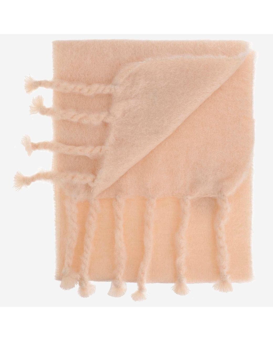 Jil Sander Natural Wool Blend Scarf With Logo