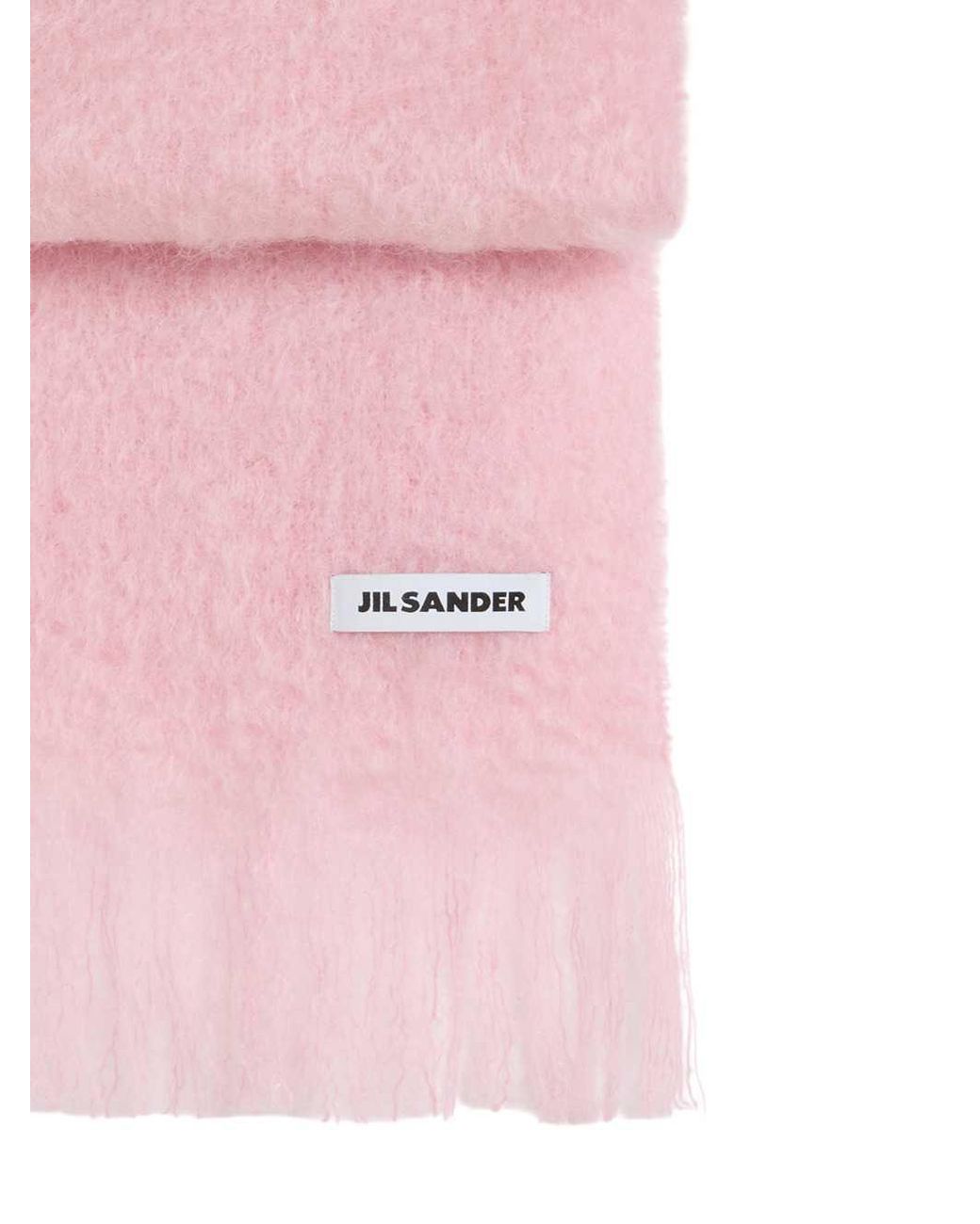 Jil Sander Pink Small Wool Blend Scarf