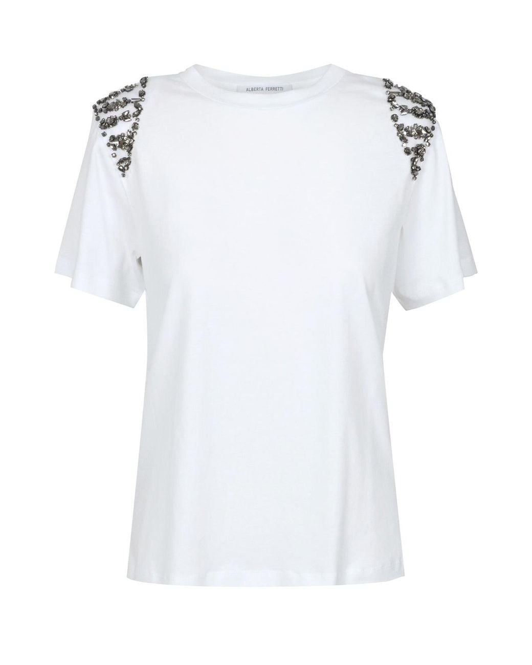 Alberta Ferretti White T Shirts And Polos