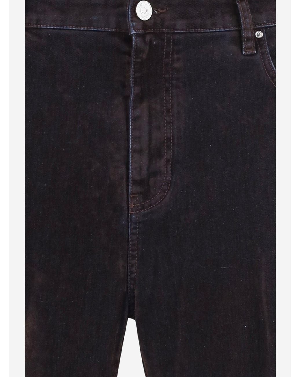 Amiri Blue Jeans Velvet-Effect Stretch Cotton