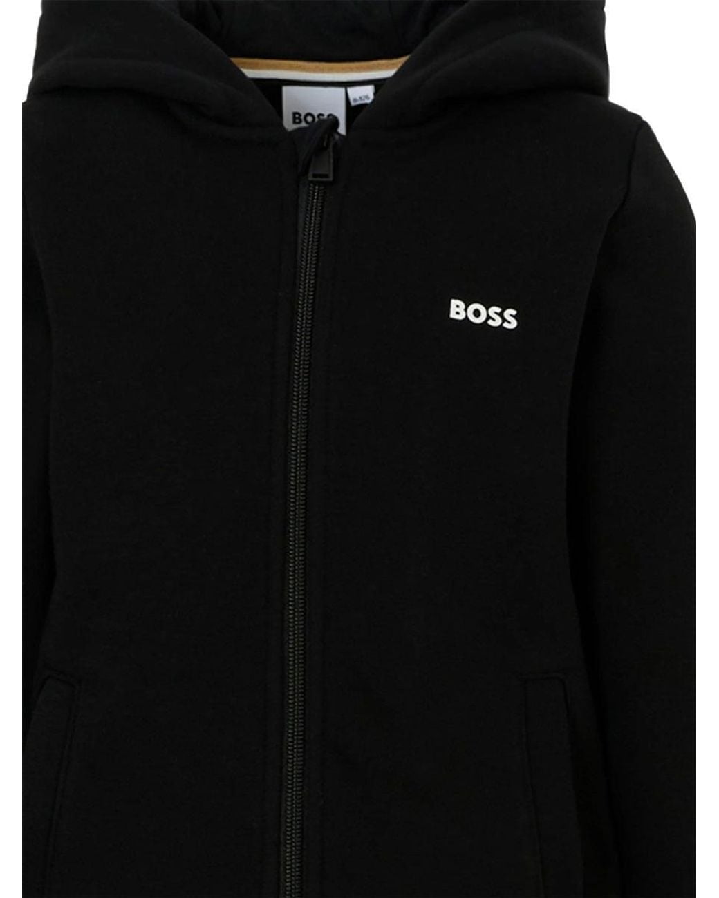 Boss Black Pants Set With Sweatshirt