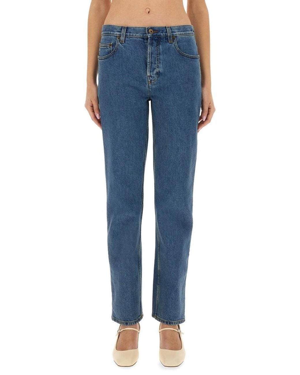 Burberry Blue Straight Fit Jeans