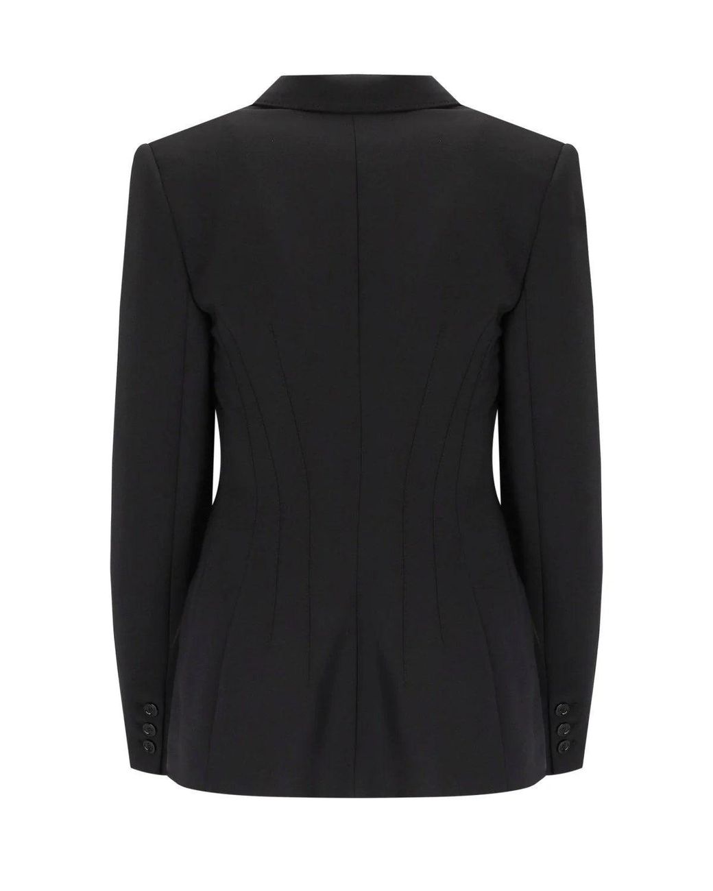 Elisabetta Franchi Black Double Breasted Blazer
