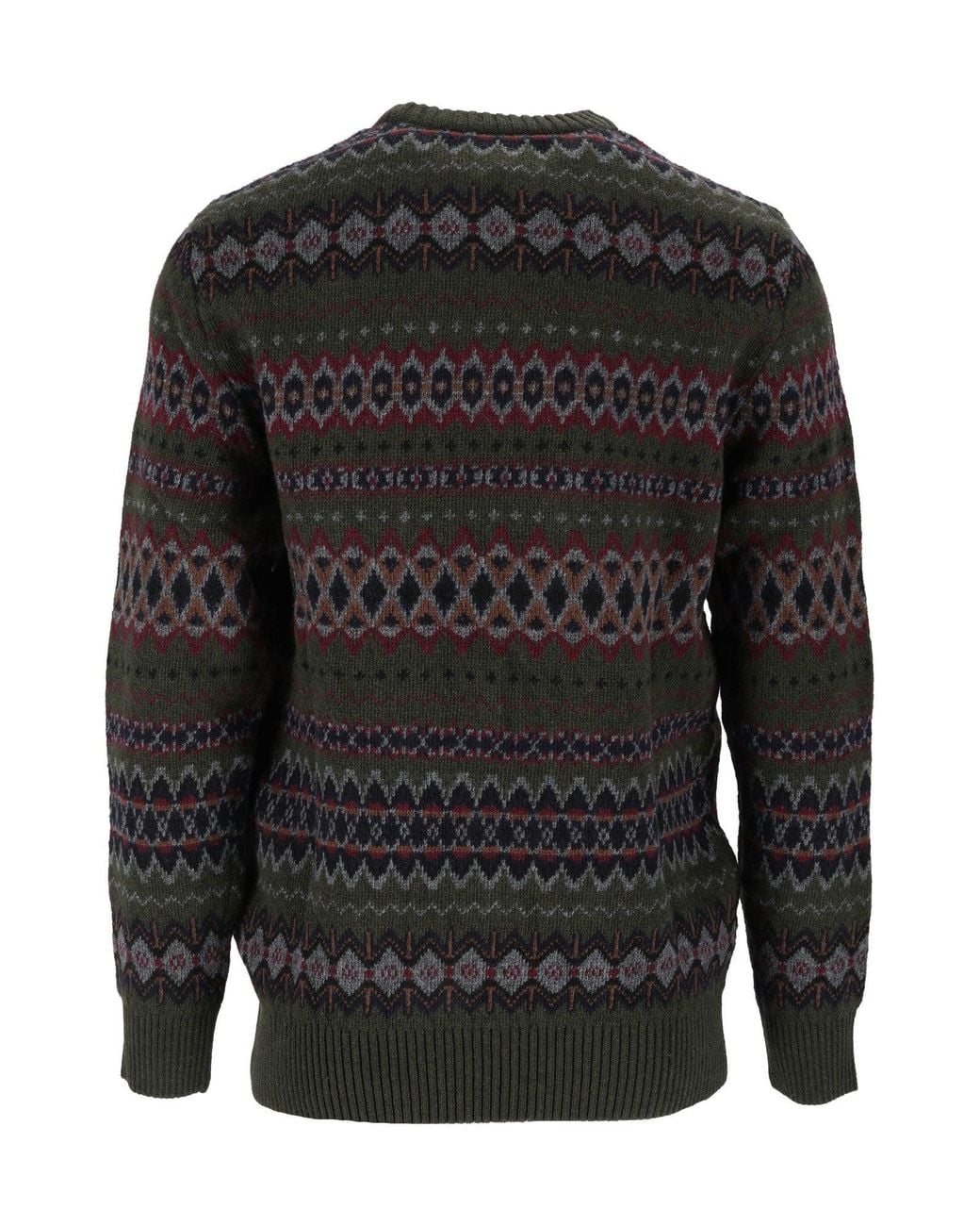 Barbour Case Fairisle-crew in het Black