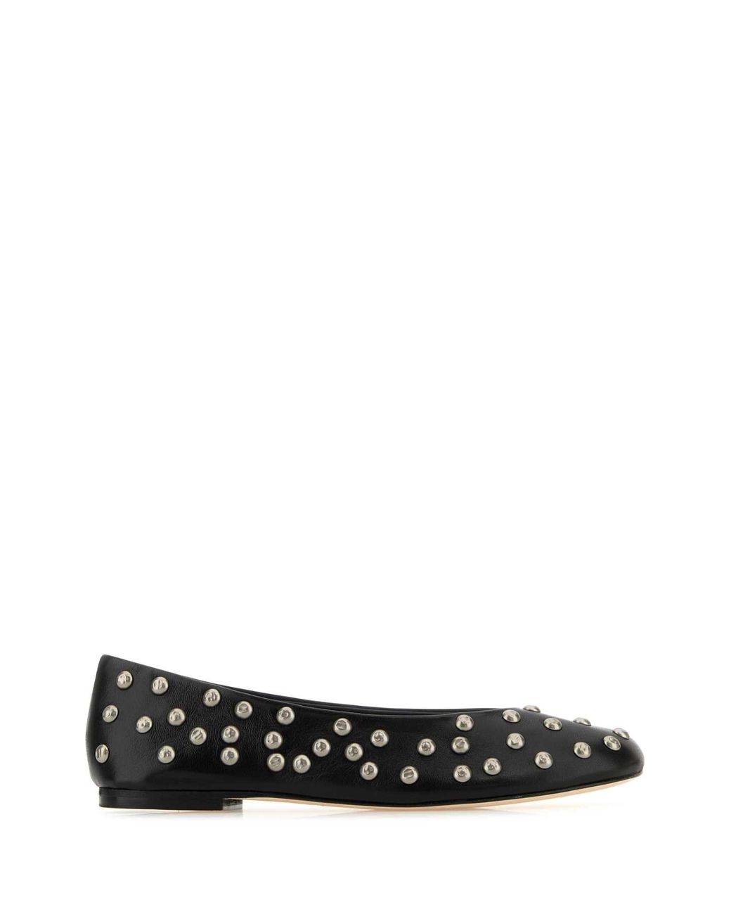 GIMAGUAS Black Leather Ballerinas