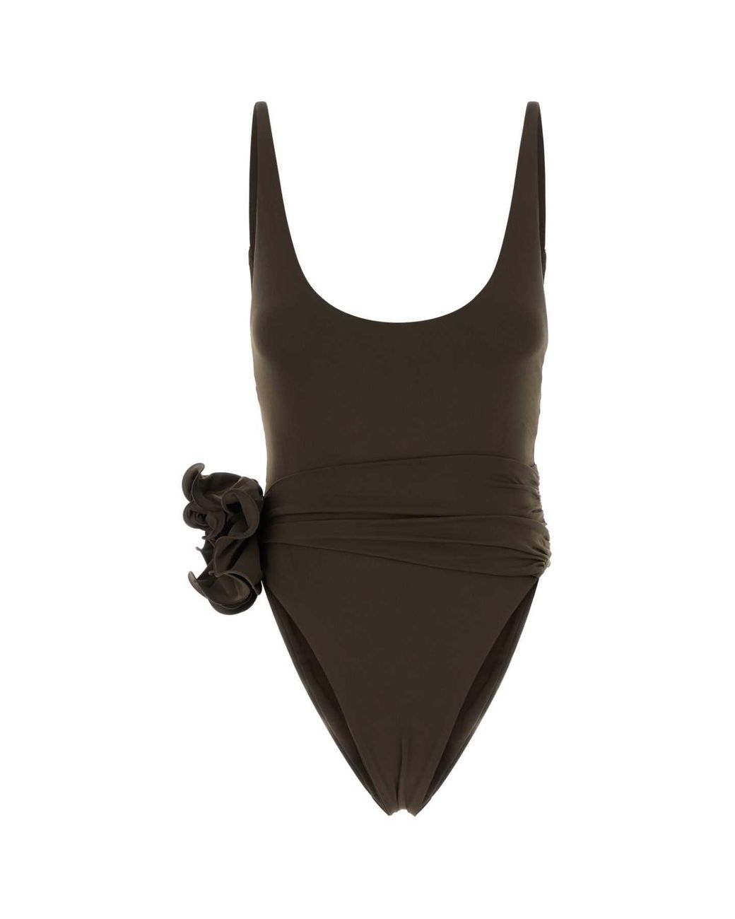 Magda Butrym Black Stretch Nylon Swimsuit