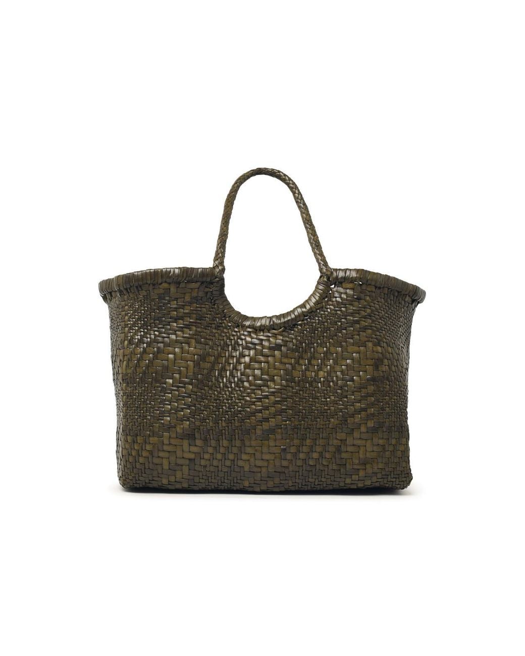 Dragon Diffusion Green 'Nantucket Optical' Khaki Leather Bag