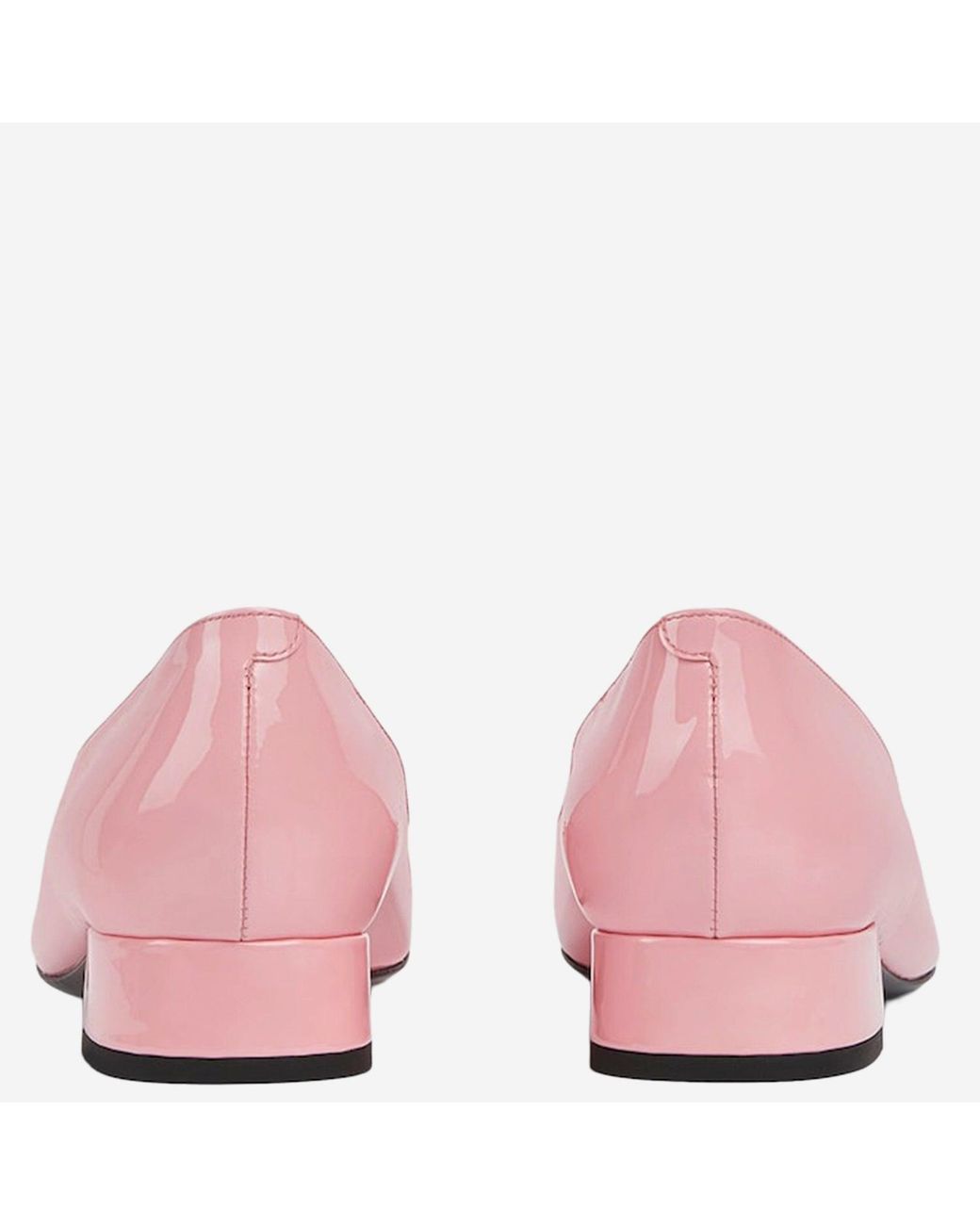 Gucci Pink Ballerina Flats With Half Clasp