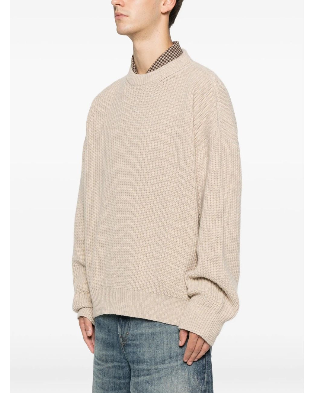 LC23 Natural Rib Stictch Sweater