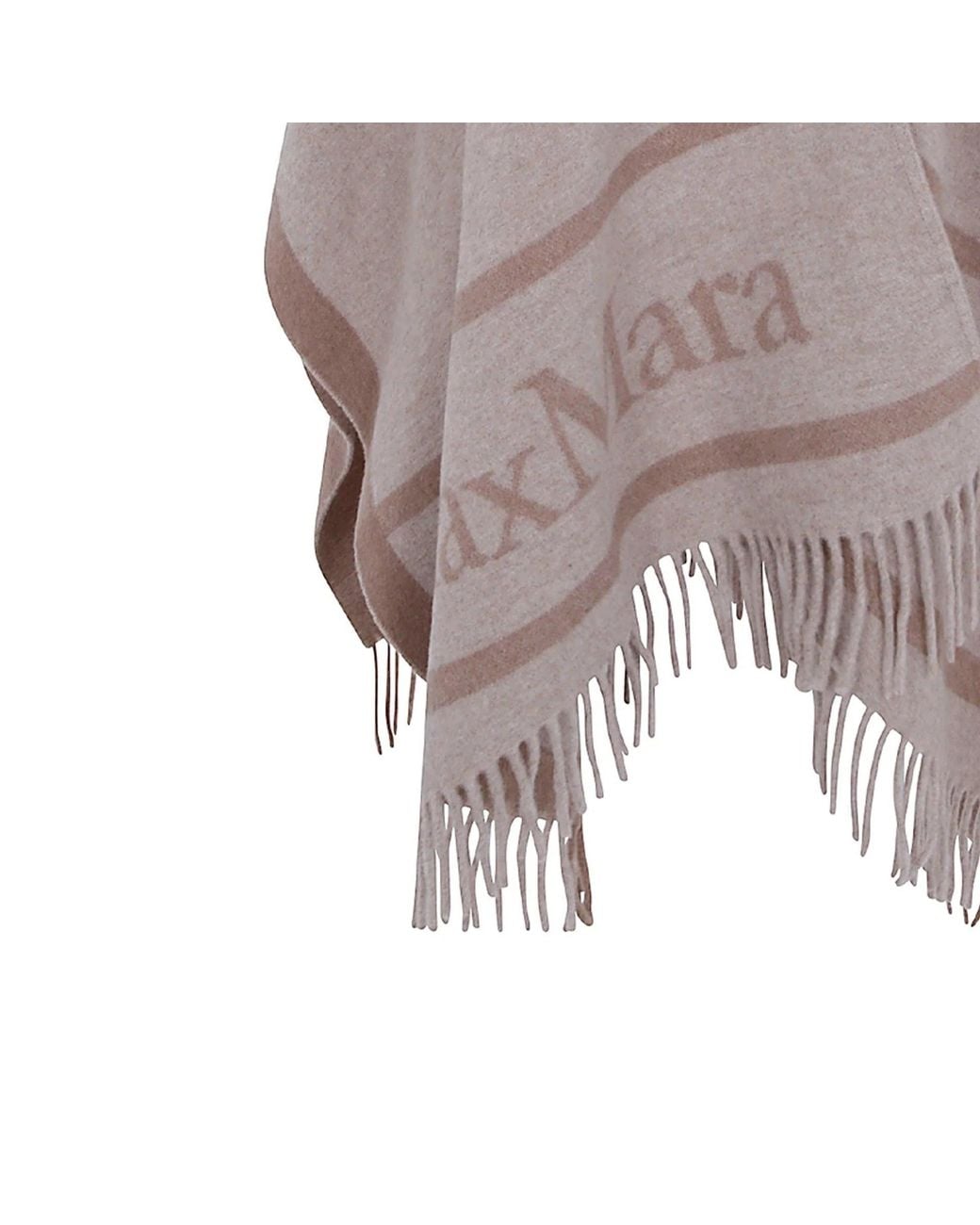 Max Mara Brown Studio Pirania Wool Cape