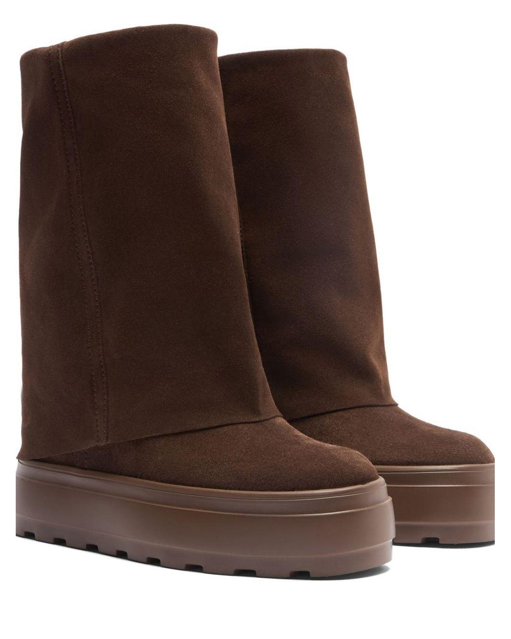 Casadei Brown Double-Face Leather Boots