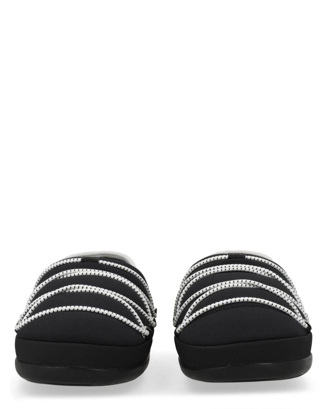 Moon Boot Black Logo Slippers
