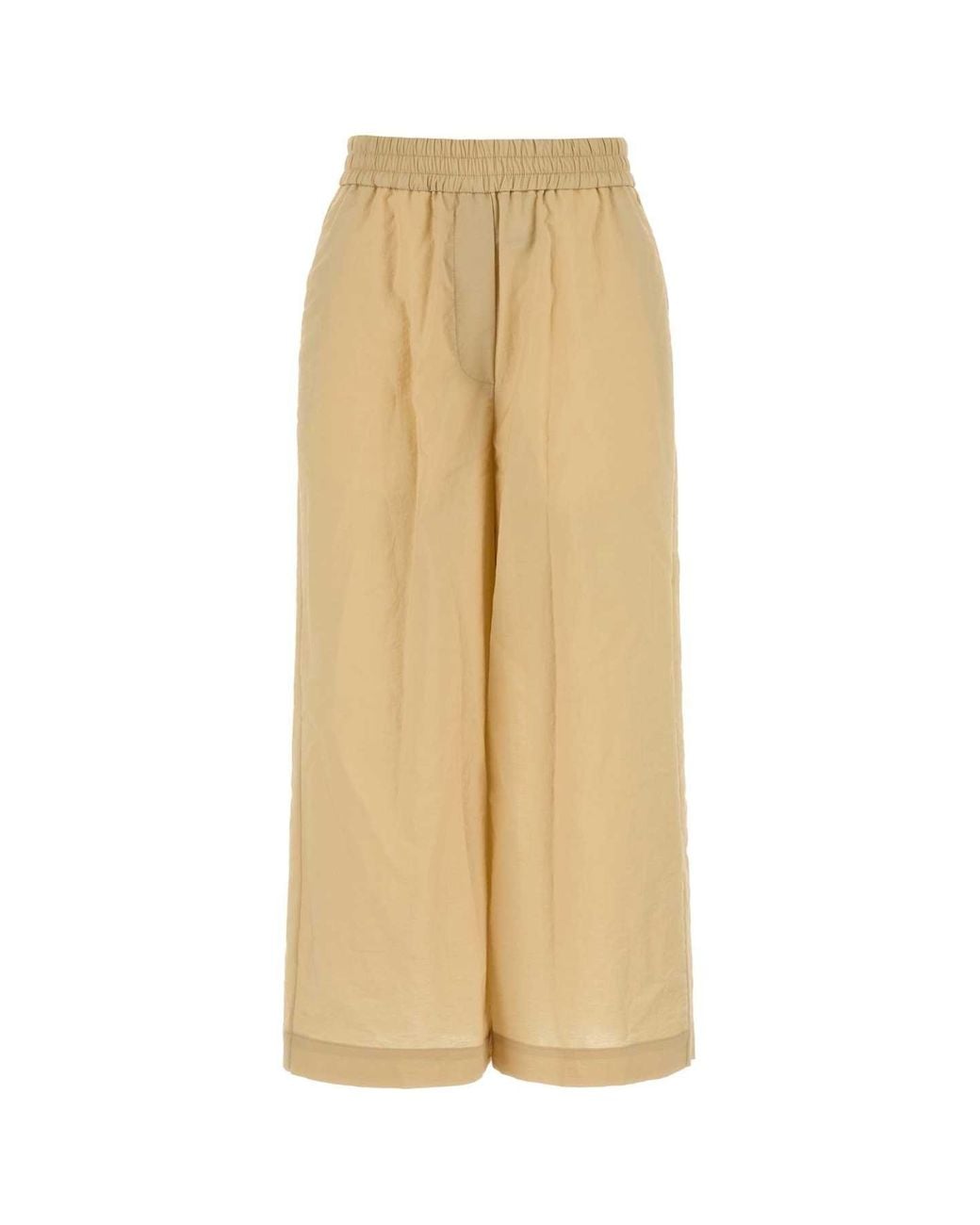 Loewe Natural Cotton Blend Paula S Ibiza Wide-Leg Pant