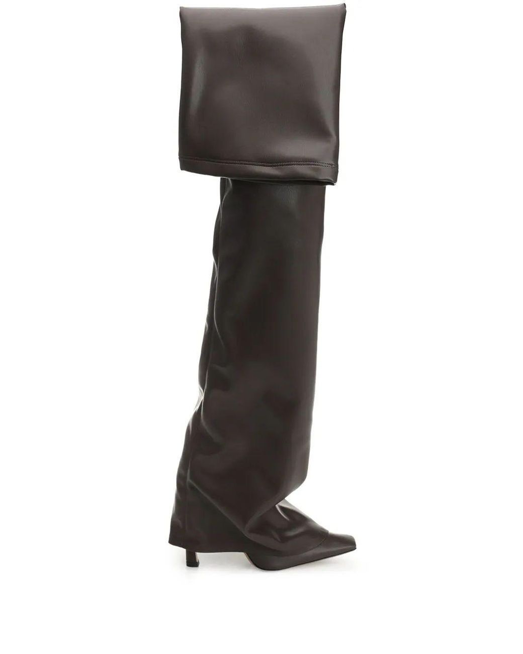 The Attico Black 'Robin Otk' Thigh High 95Mm for men