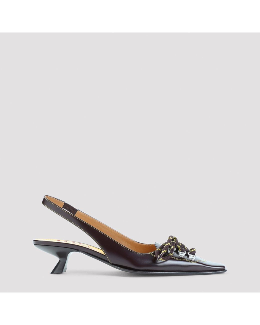 Marni Brown Pump Shoes
