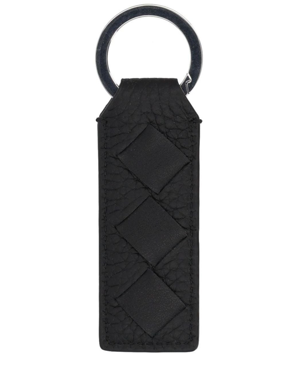 Bottega Veneta Black Keychain "Tab" for men
